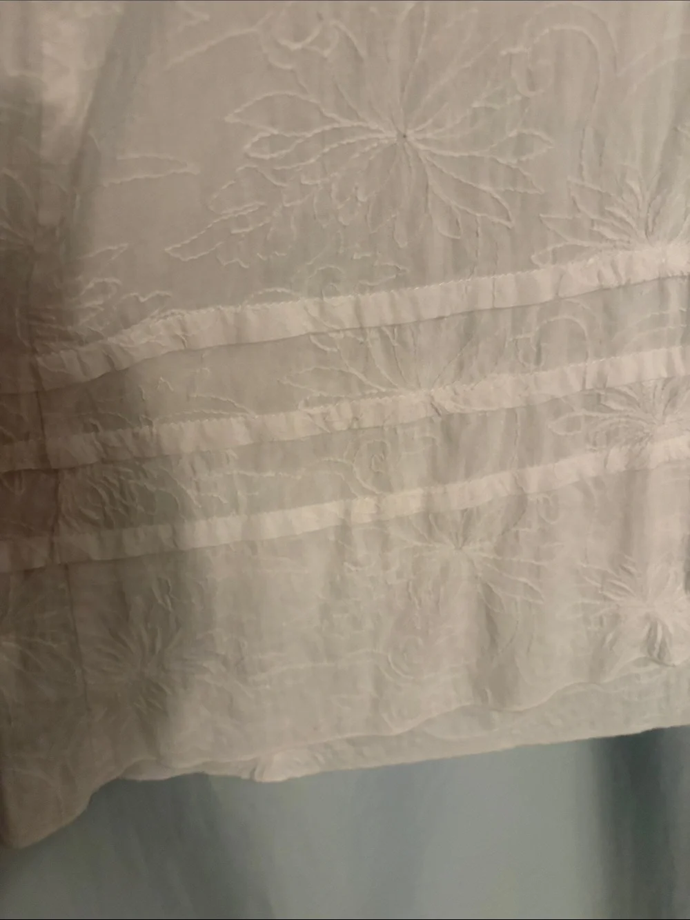 Formes Paris Women’s White Embroidered Chemise Sundress, size EU 40 / US SMALL - Picture 7 of 7
